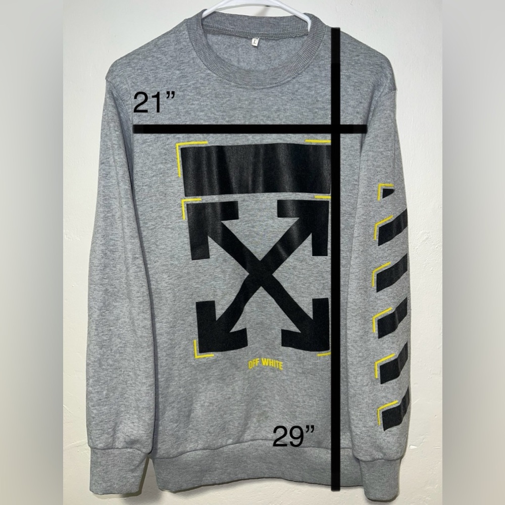 Off-White Gray Sweatshirt - Picture 3 of 9